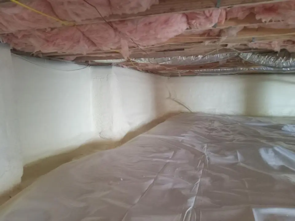 Crawl space encapsulation with closed-cell spray foam for Roof Leak Repair in Gresham Park
